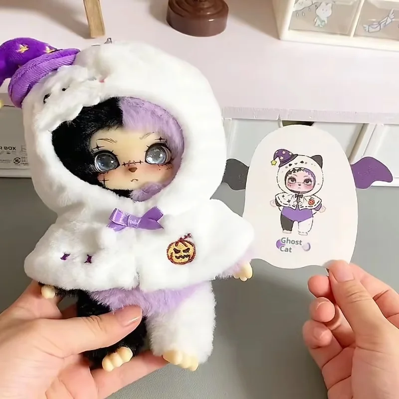 

Новая оригинальная серия Lokiki Trick Or Treat, слепая коробка, плюшевая кукла-сюрприз, тыква, череп, милый кролик, коллекция игрушек, подарки на Хэллоуин