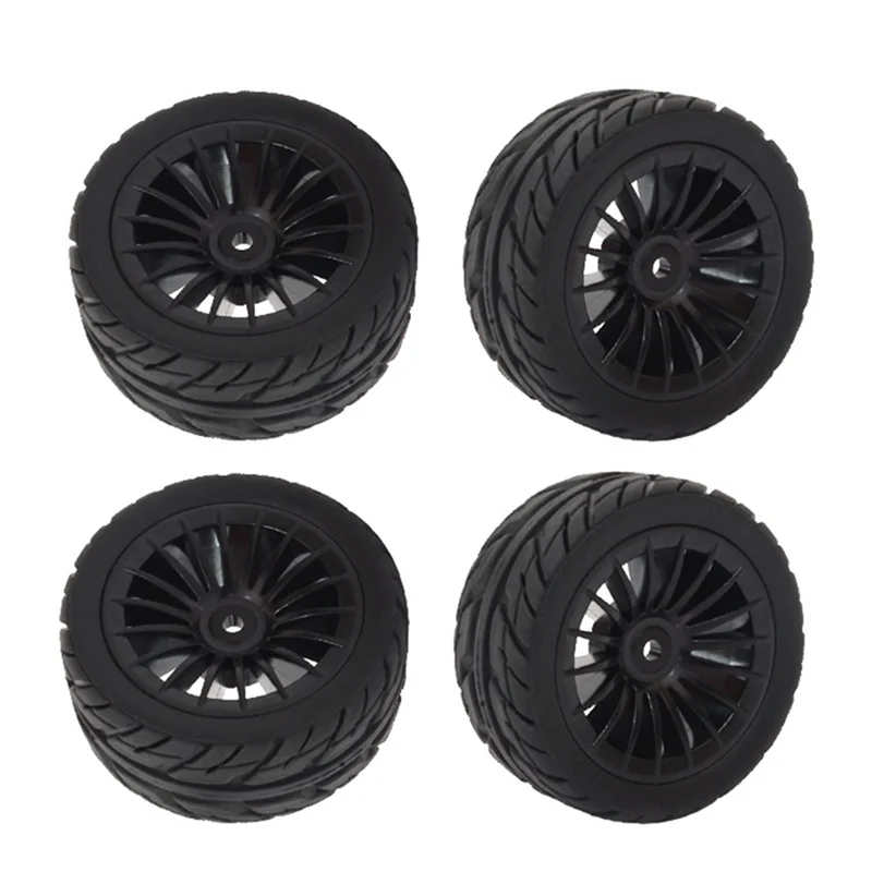 4Pcs Rubber Tires Tyre Wheel for SG1603 SG1604 SG 1603 UDIRC UD1601 UD1602 UD1603 UD1604 1/16 RC Car Upgrades Parts,1