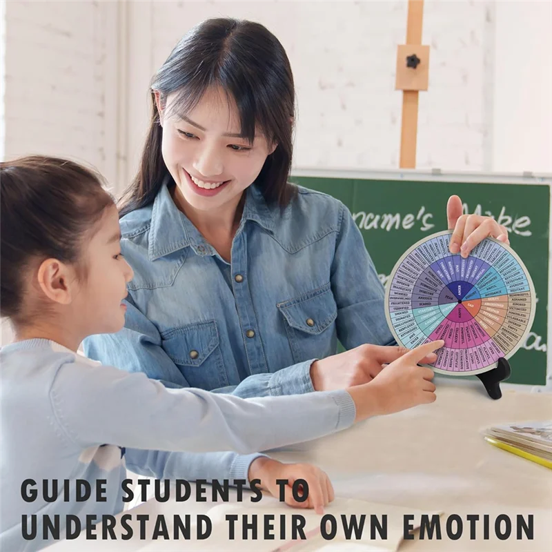 

Professional Feelings Wheel With Stand Emotions Chart Office Decor For Home/Office/School Education