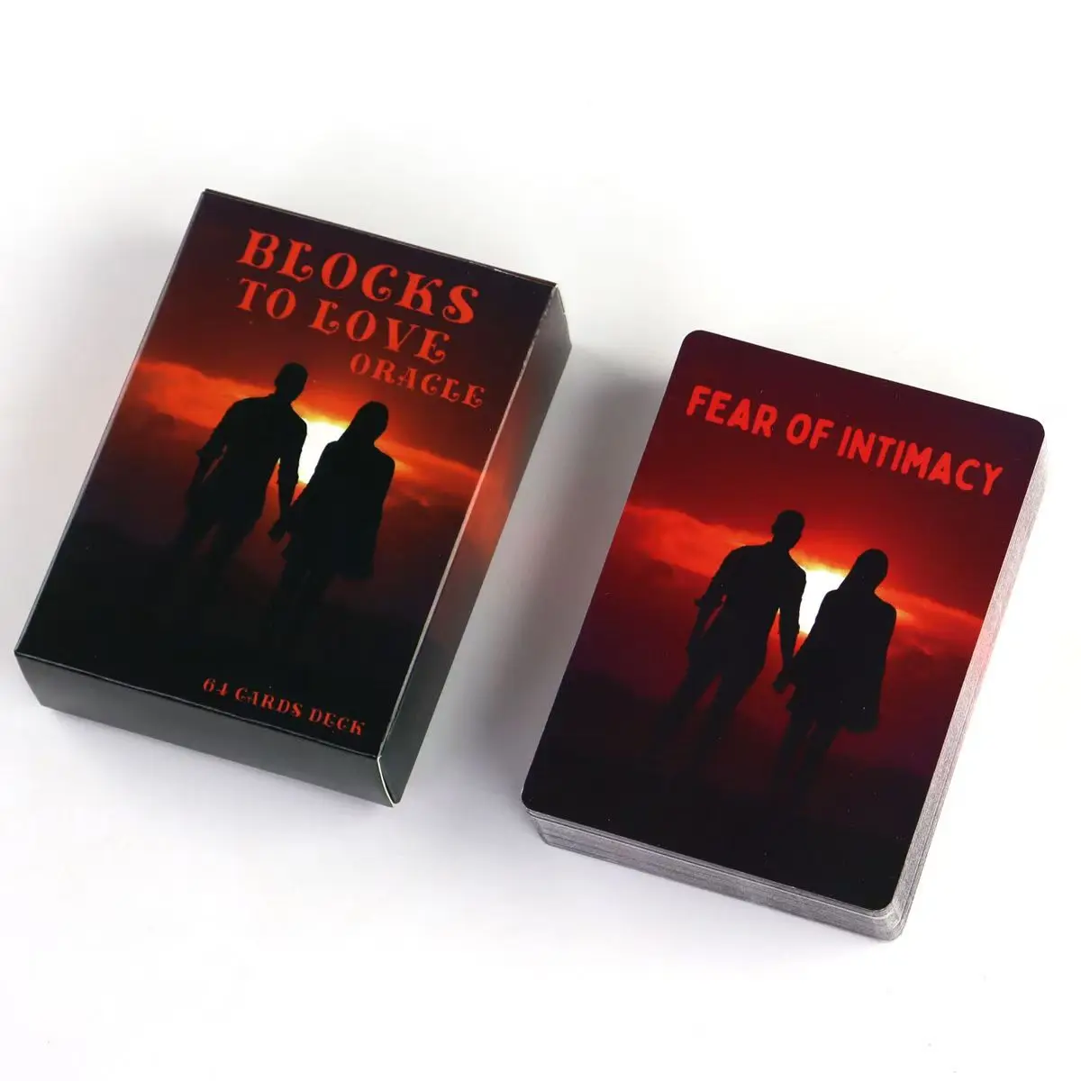 

Blocks To Love Oracle Deck 64 Cards Whats Blocking Twin Flame Soulmate Love Connection Spirit Tarot 8.8*6.5cm