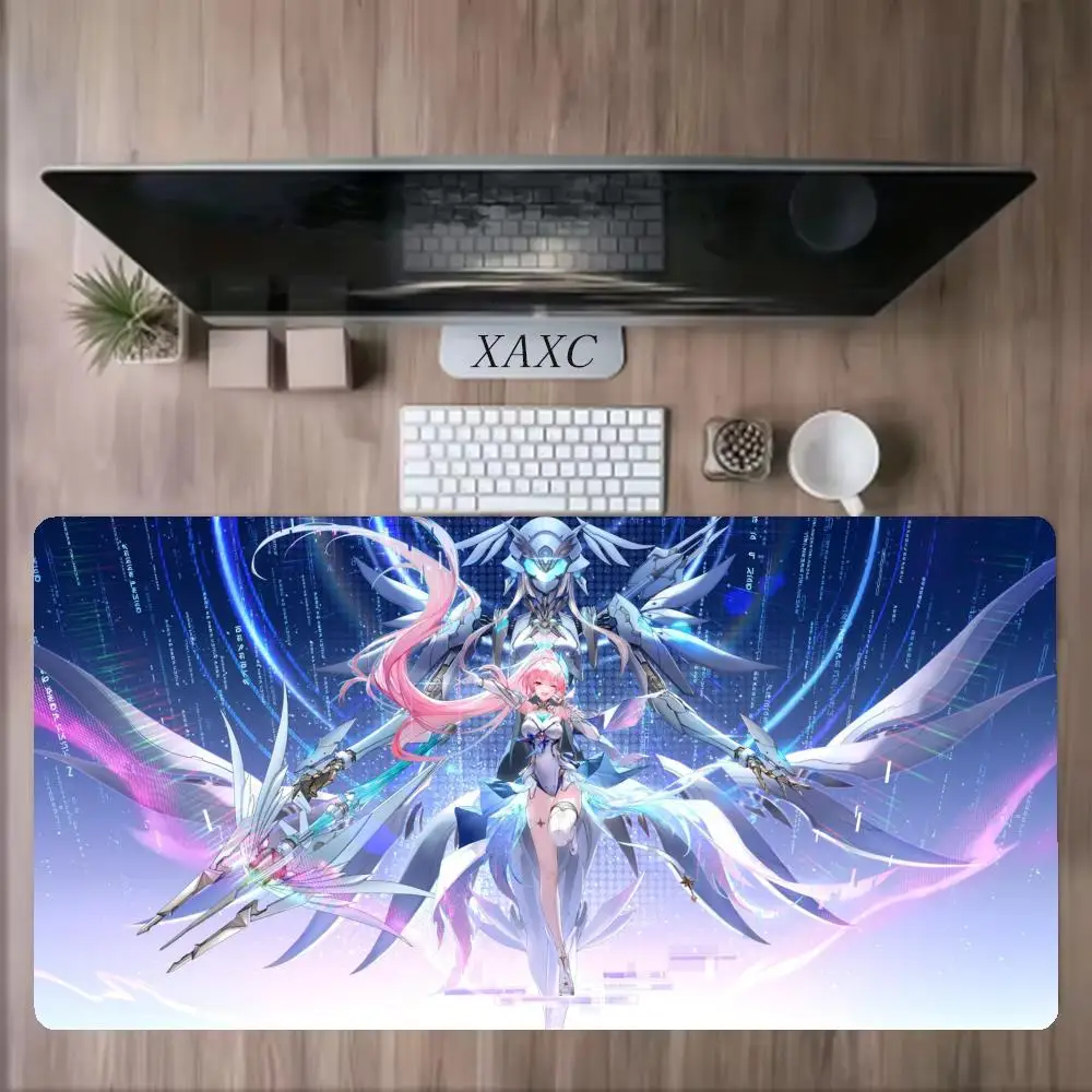 Glowing Wuthering Waves THE SHOREKEEPER Aemeath Changli Mouse Pad Anime Gaming Mouse Pad Table Pads Rubber Desktop XXL Mats XAXC