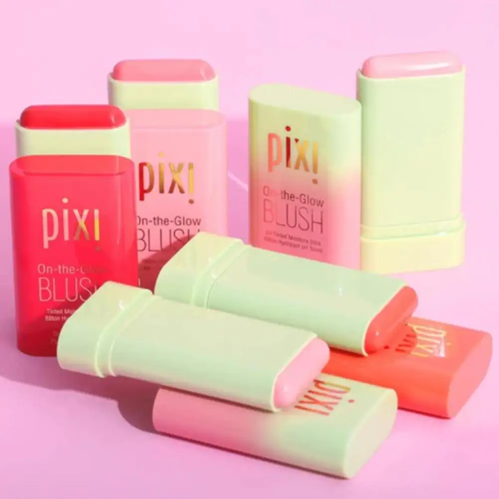 Pixi 3 In1 Moistured Blush Stick Cheek Lip Tinted Silky Brighten Blush Cream Blusher Cosmetics Tubes Matte Contour Makeup