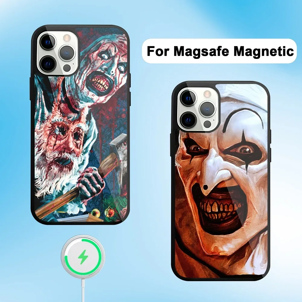 

Horror Film T-Terrifier 3 2 Phone Case For iphone Pro Max 11 Plus 12 14 15 13 Mini Magsafe Magnetic Wireless Charging Shell