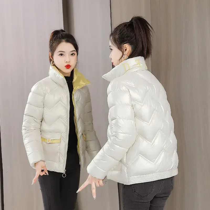 Woman Coat Zip-up Duck Down Jackets for Women Quilted Padded Thick Padding Hot Casual Winter Models Korean Style Clothing Cold