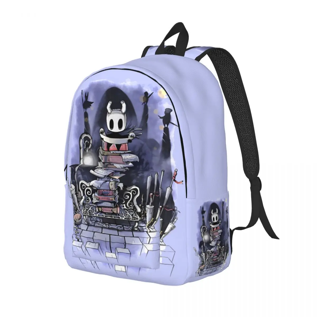 Hollow Knight A Knight sin nombre mochila informal para exteriores, mochila de negocios para computadora portátil, bolsas de lona para hombres