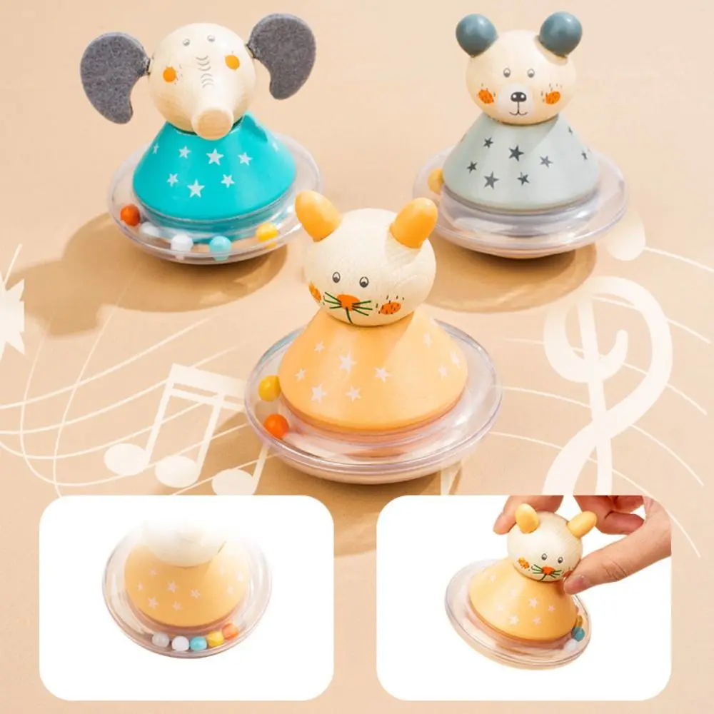 Adorabili artigianato Bicchiere in legno Bambola giocattolo fatta a mano Bambola Orsetto Giocattolo a dondolo Mini collezione Bicchiere di elefante Giocattolo Compleanno
