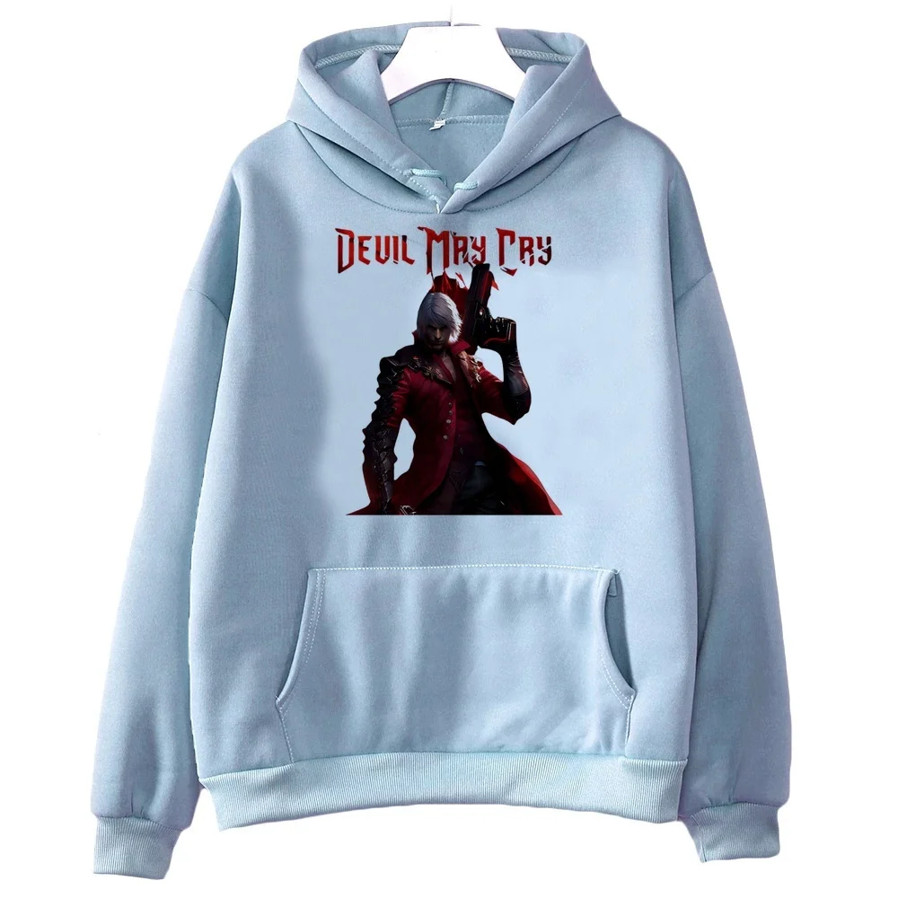 Devil May Cry sweatshirt harajuku hoodie crew neck fashion tops unisex Vintage