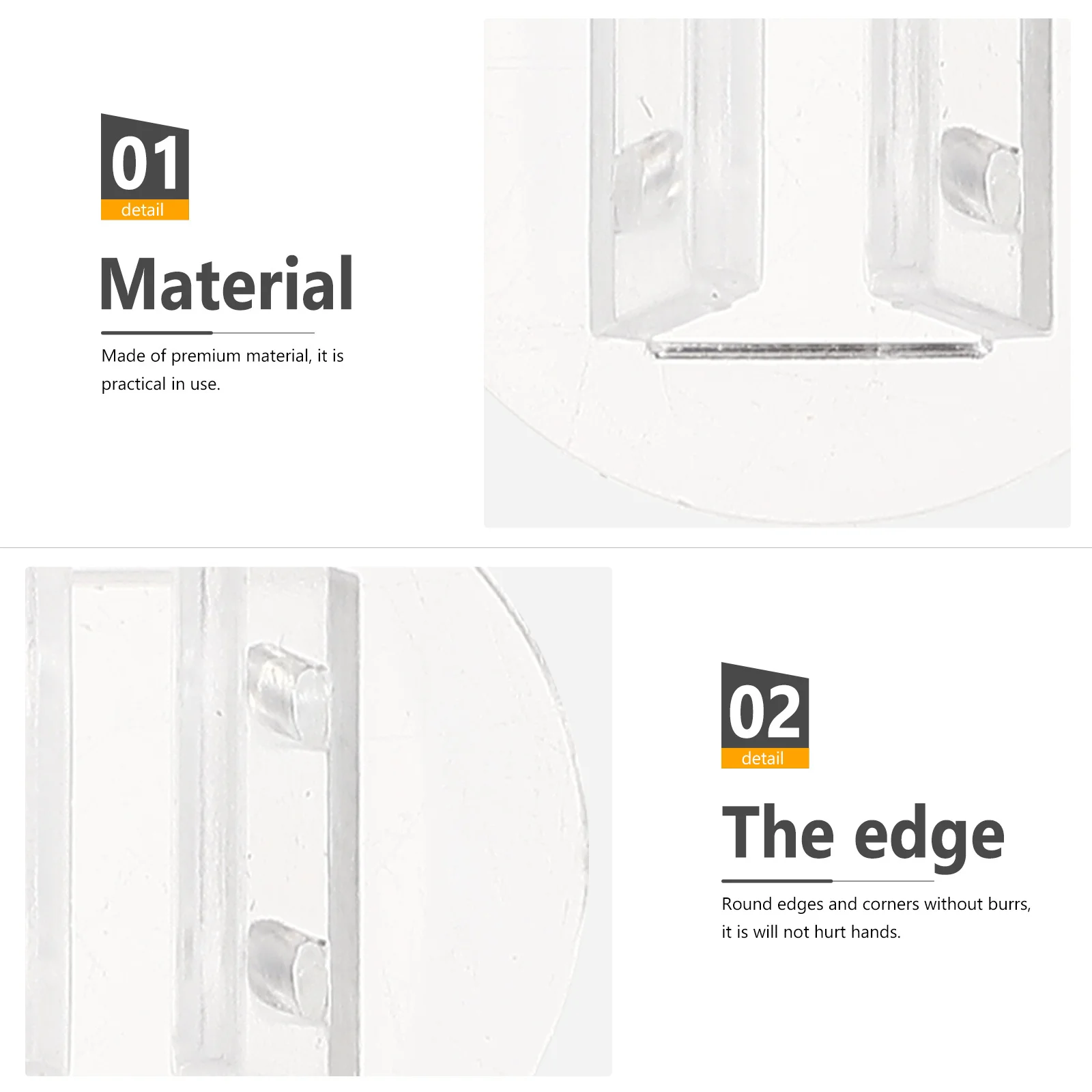 

100pcs Paper Clips Accessories Plastic Business Card Desk Organizer Vertical Display Stand Multiple Card Holder Clear Table Top