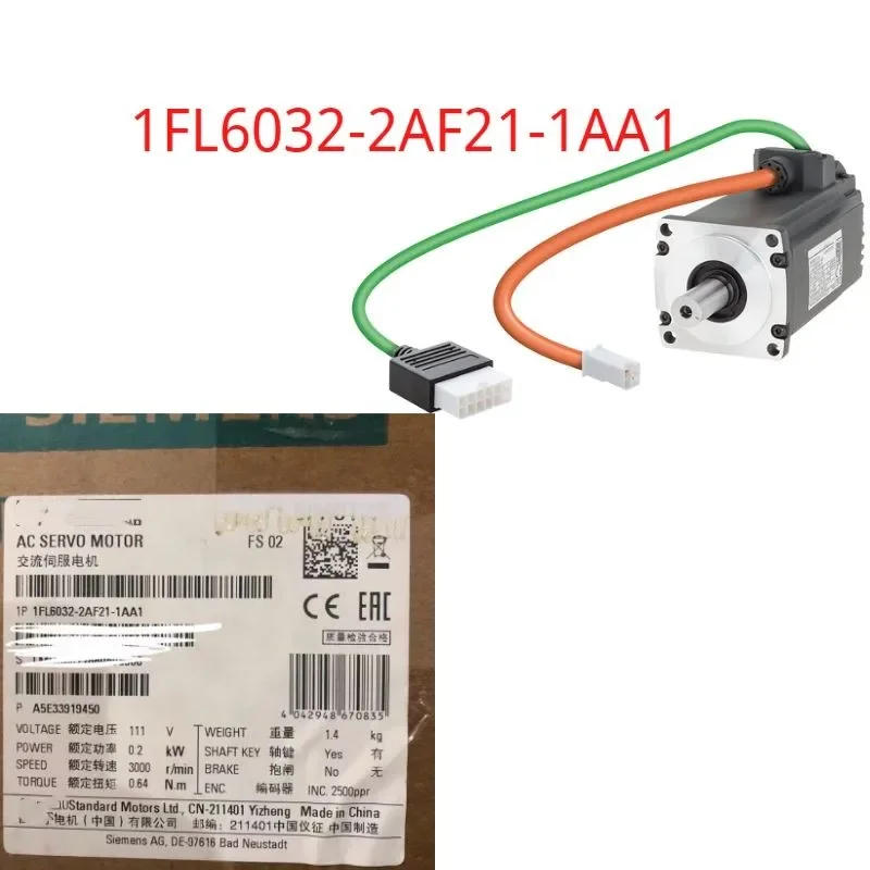 

1FL6032-2AF21-1AA1 Brand new SIMOTICS S-1FL6 Motor, LI, SH30, TTL 1FL6032 2AF21 1AA1