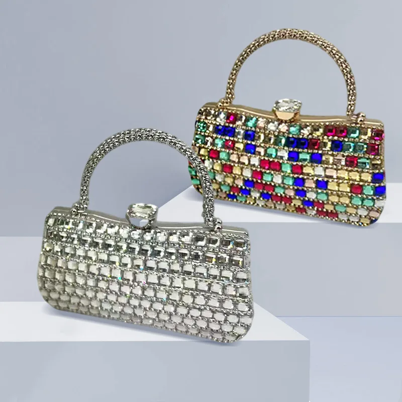 Light Luxury Personalized Dinner Bag Fashion High-end Diamond-encrusted Handbag Banquet Versatile Messenger Designer Luxury Bags