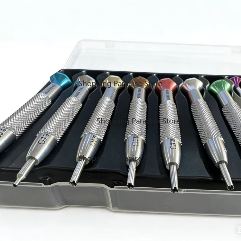 10pcs Precision Watch Repair Tool Set RM Steel Screwdriver Four Or Five Star Claw for Movement Repair