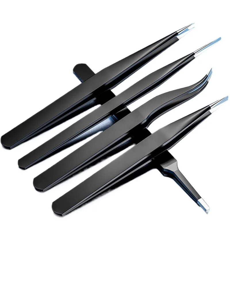 Industrial HighPrecision Stainless Steel Tweezers Curved Tip Multi-Functional Tool for Hair Blackhead Removal Electronics Repair