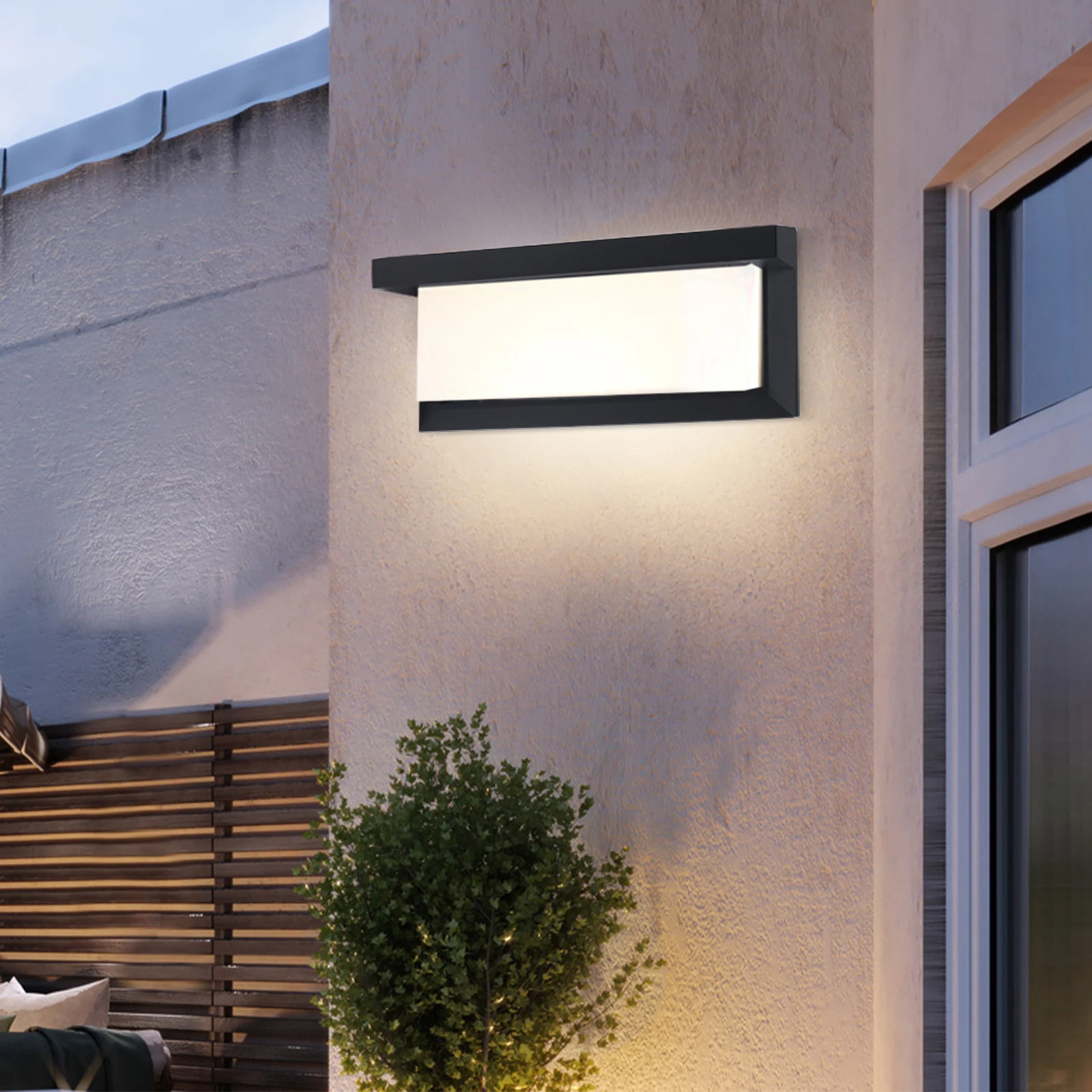 

Outdoor Wall Lamp Modern Led Wall Sconce 18w 26cm Waterproof Exterior Wall Light Home Lights