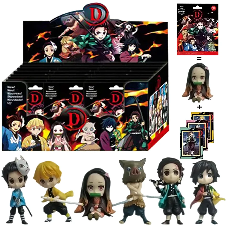 

Фигурки аниме «Убийца демонов», Mystery Box, слепая коробка, игрушки, подарки для фанатов, фигурки для взрослых, декоративные детские подарки на день рождения, Рождество