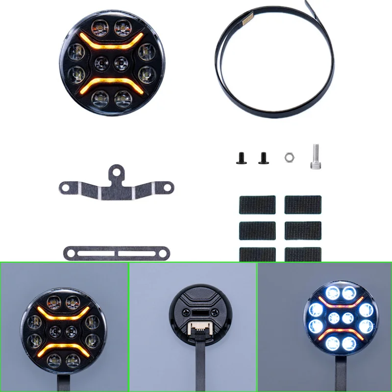 1:14e Schaal Daklicht Verlichting Uitbreidingskaart voor Tamiya RC Truck SCANIA 770S R620 VOLVO Benz Arocs MAN TGX Auto