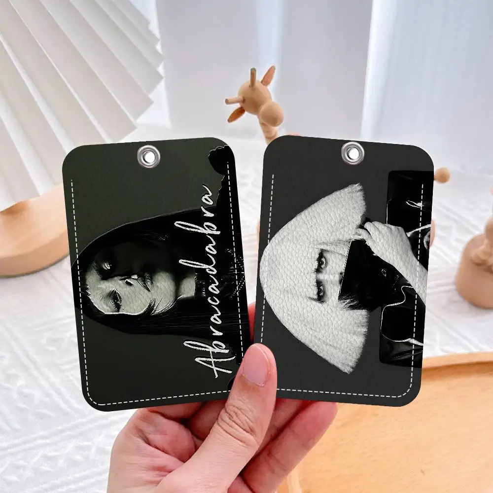 

Classic Singer L-Lady G-Gaga Rectangle Keychain Card Holder, Badge Credit Card Holder, Student ID Card Holder, Bus Cards Cover