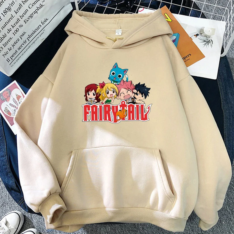 Fairy Tail Japan Anime Harajuku Hoodies Winter Casual Pullover