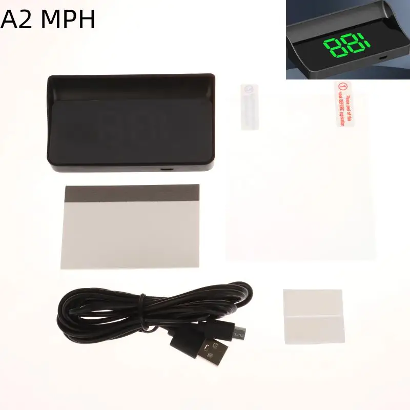 

Автомобильный универсальный HUD проекционный дисплей цифровой спидометр проектор KM/H MPH большой шрифт измеритель скорости дисплей авто электронная часть