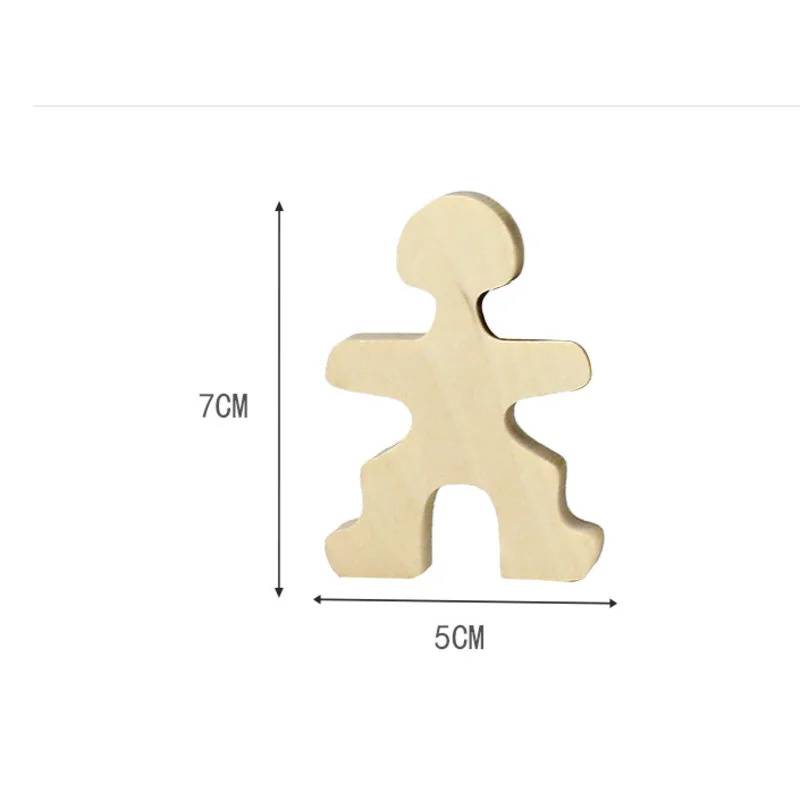 子供のための木製のおもちゃ,20〜100個,天然の人々のバランスブロック,創造的なモンテッソーリ教育ゲーム,ビルディングブロック,ギフトのアイデア