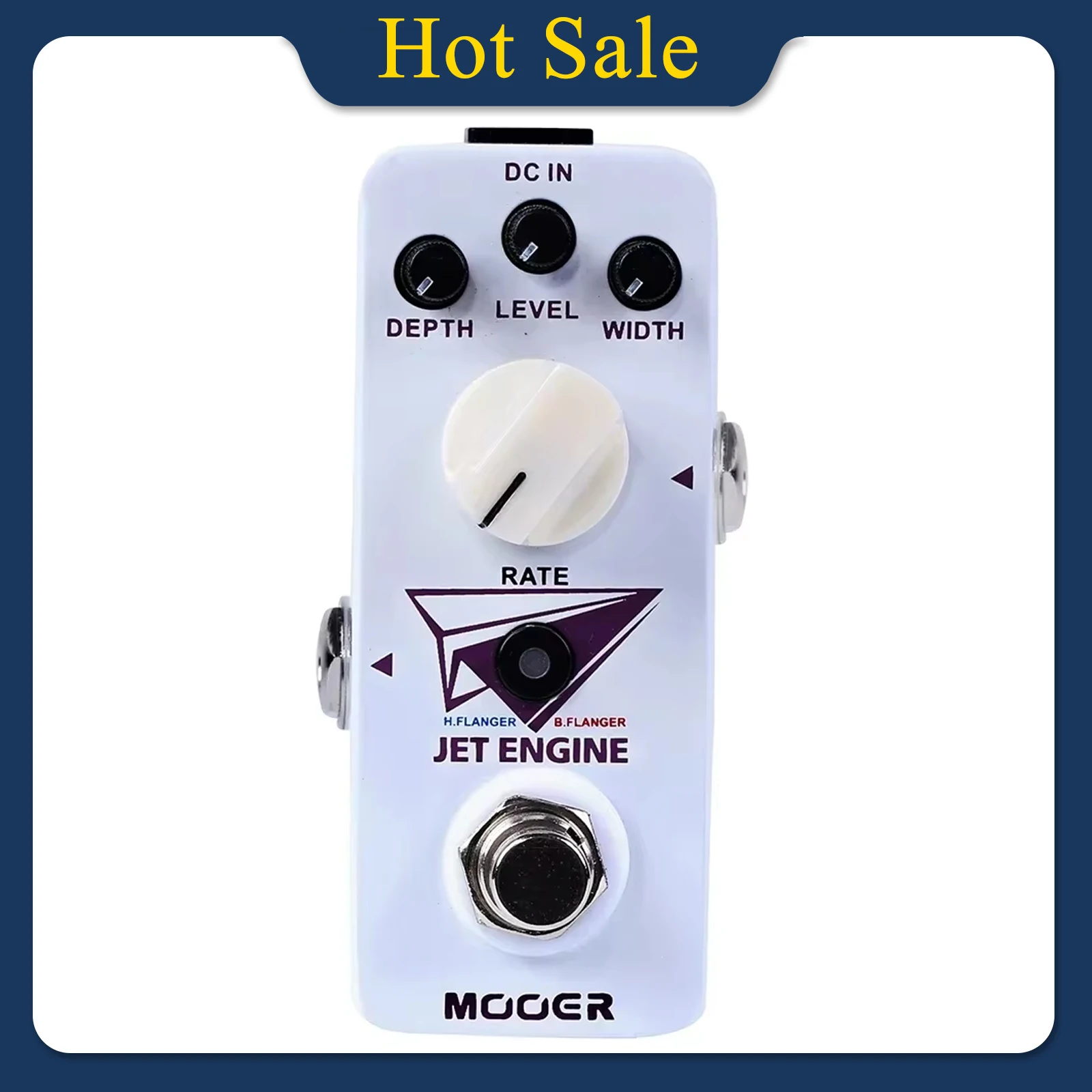 MOOER Jet Engine Guitar Effects Pedal Micro Series Compact Effect Digital Multi-Frequency Flanger Pedal Guitar Accessories Parts