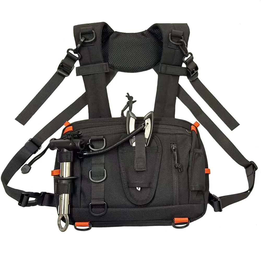 Bolsa de pecho táctica versátil para pesca, ciclismo y senderismo - imagen 5