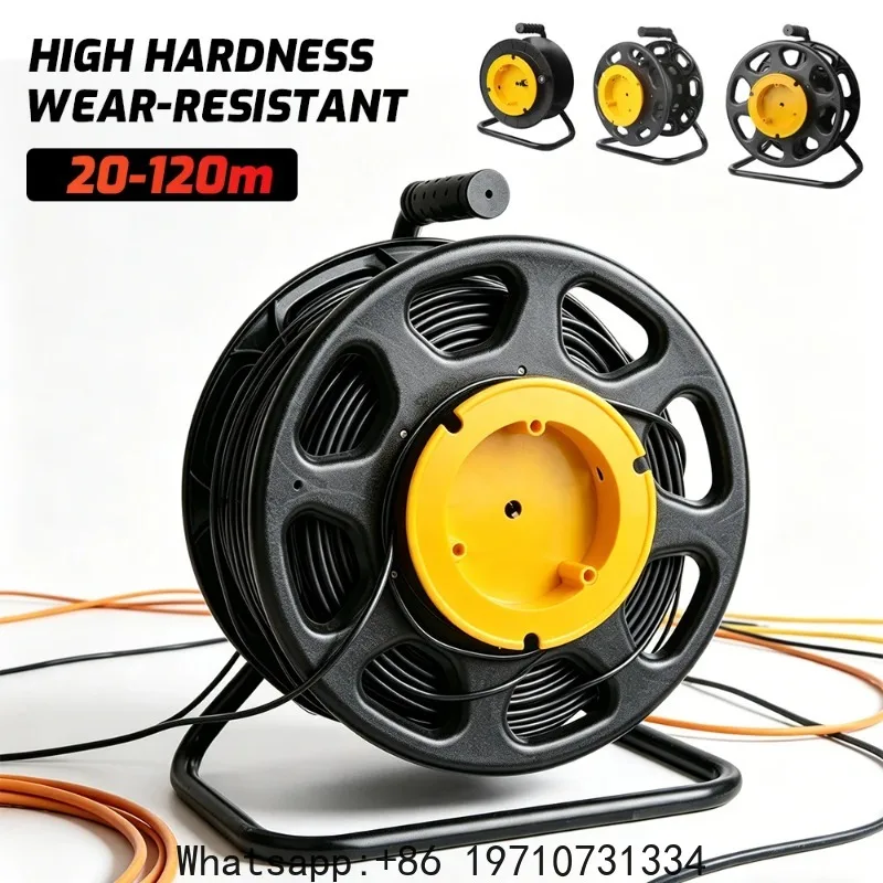 Manual Cable Winding Reel Optical Mobile Fiber Power Signal Line Small Empty Disk Plastic Light Strip Receive Put Winder
