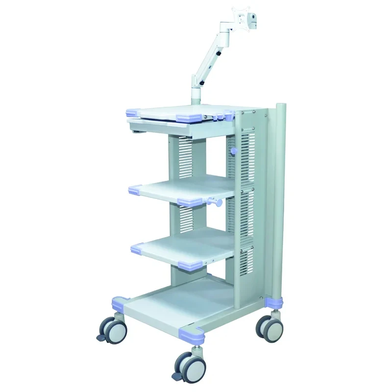 Medical Furniture Trolley Endosc Tower Durle Metal Endoscopy System