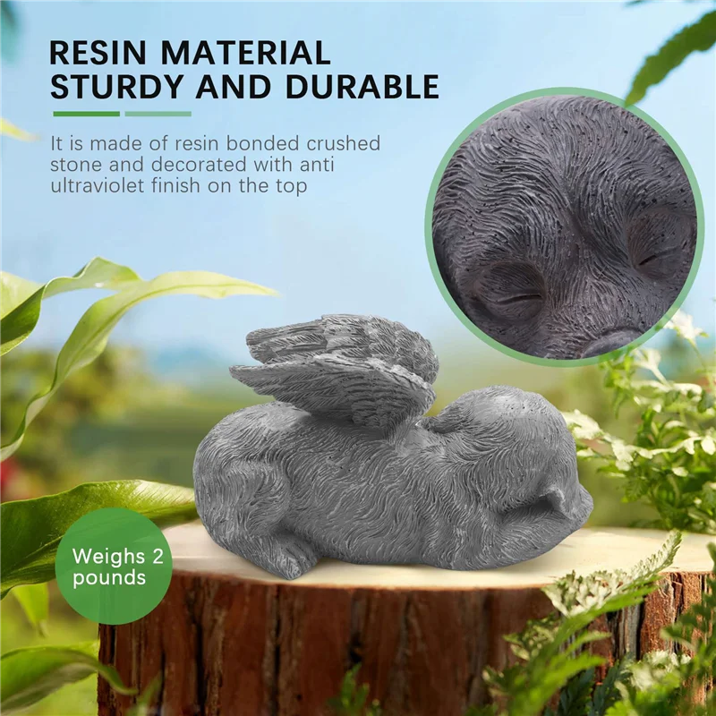 LICE-Собака Ангел Домашнее животное Мемориал Надгробие Маркировка Резная статуя, Смола, Каменная отделка