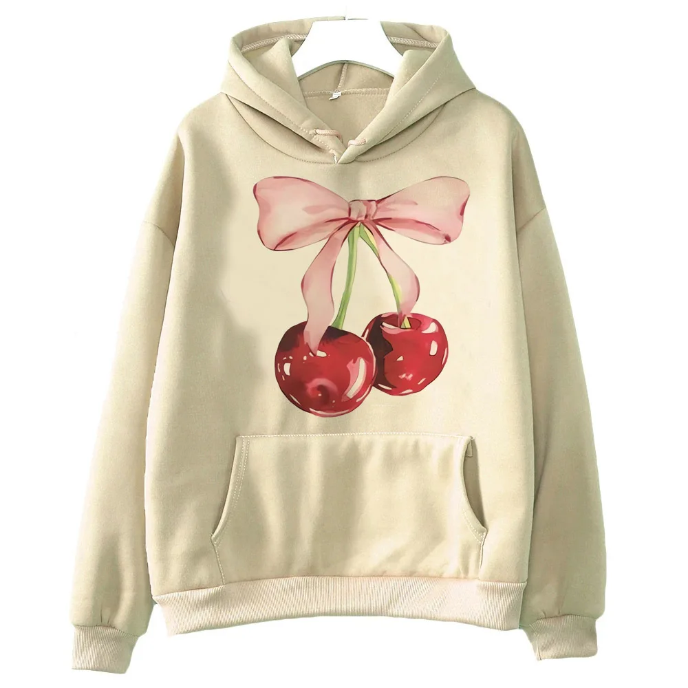 Cherry hoodie Japanese elegant designer printed design anime comic teen sweatshirts hoddie anime youthful comfortable trendy