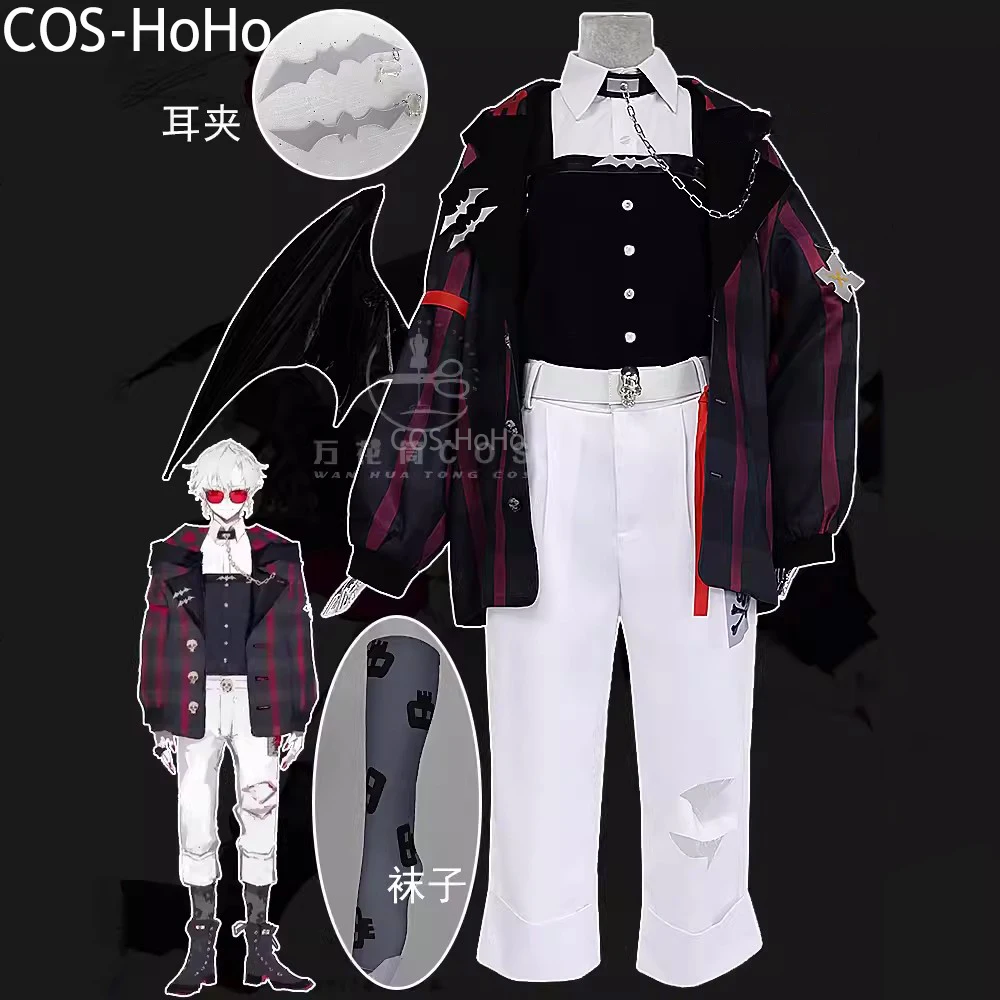 

COS-HoHo Vtuber Nijisanji Kuzuha Game Suit New Clothes Handsome Uniform Cosplay Costume Halloween Party Role Play Outfit