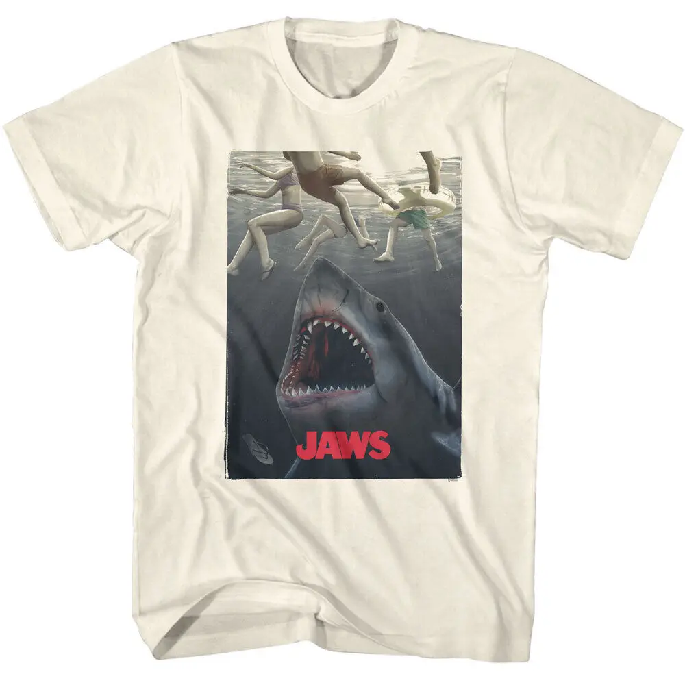 Jaws 70's Thriller Movie Amity Leg Morsel Feeding Ground Photo Men's T Shirt