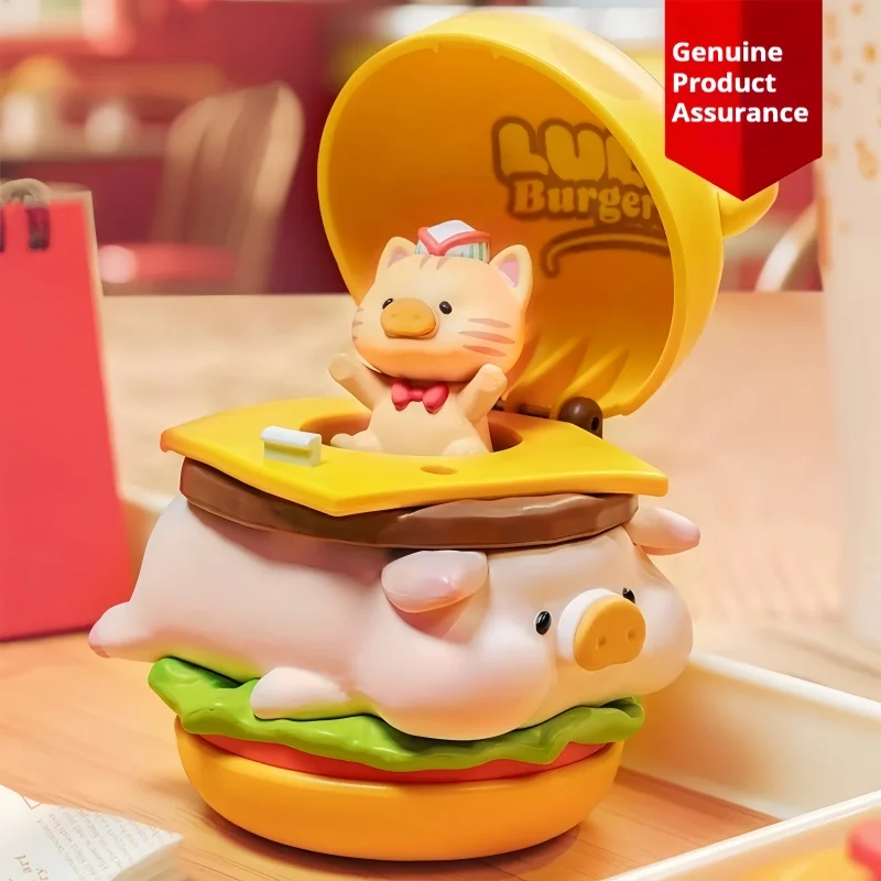 

Новое поступление, милая фигурка поросенка LuLu Burger, модная слепая коробка, идеальный подарок для девочек, коллекционные анимации, движущаяся серия