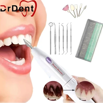 Multifunction 5 in 1 teeth polisher electric tooth cleaner Oral calculus Tartar stain plaque remover whitening cleaning