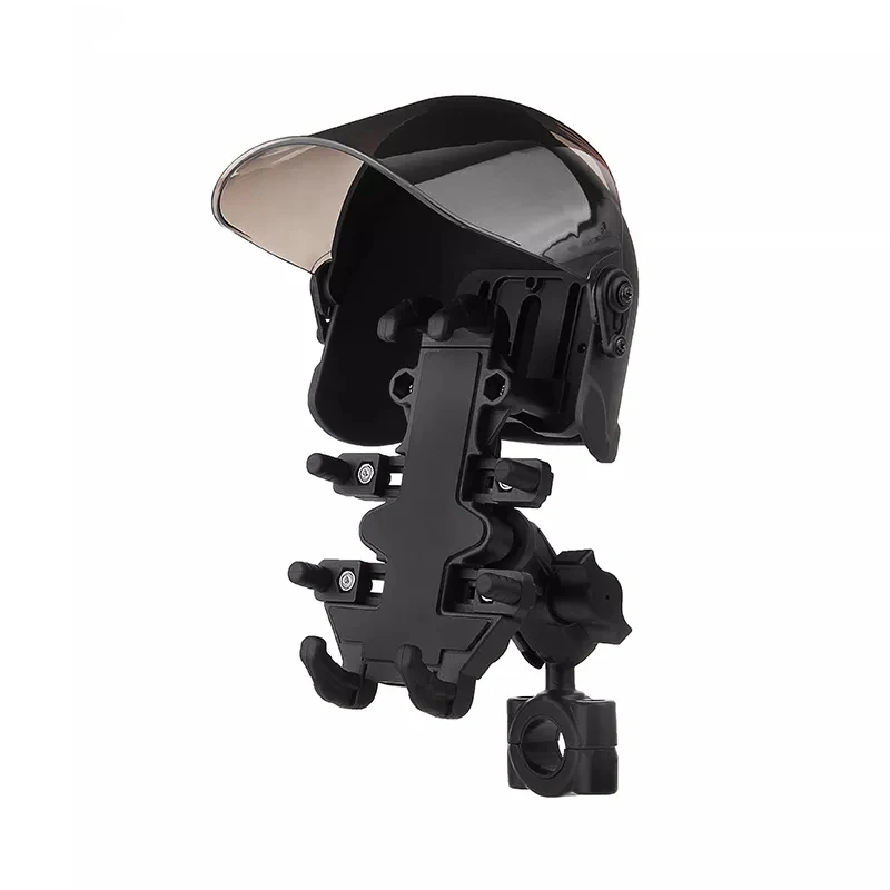 

Крепление для GPS-трекера на мотоцикл с шаровым основанием 1 дюйм, зажим для трубки, держатель для телефона, крепление на руль в форме шлема с солнцезащитным козырьком для Ram