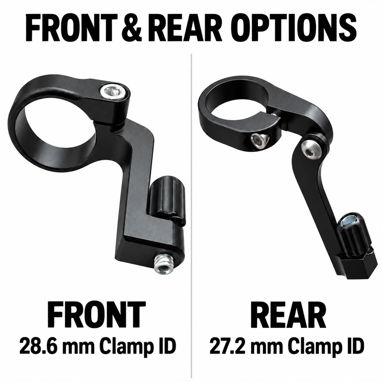 Fahrrad-Bremskabelhalterung vorne 28,6 mm hinten 27,2 mm, Aluminium-Aufhängung für Bremskabel, geeignet für Rennräder und Mountainbikes. – Detail 2