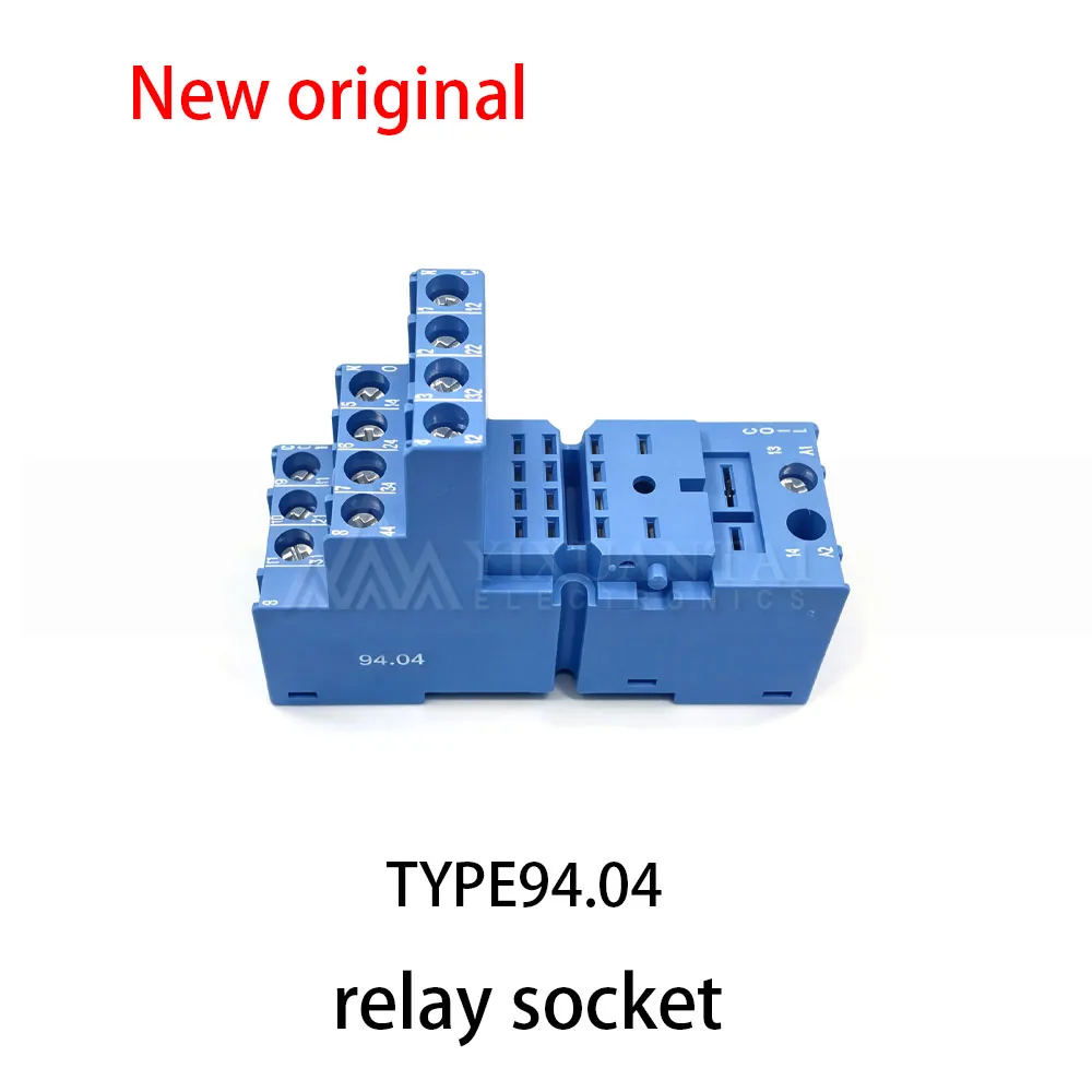 1pcs~5pcs New TYPE94.04 4C0-4PDT Relay base 14 pin middle relay