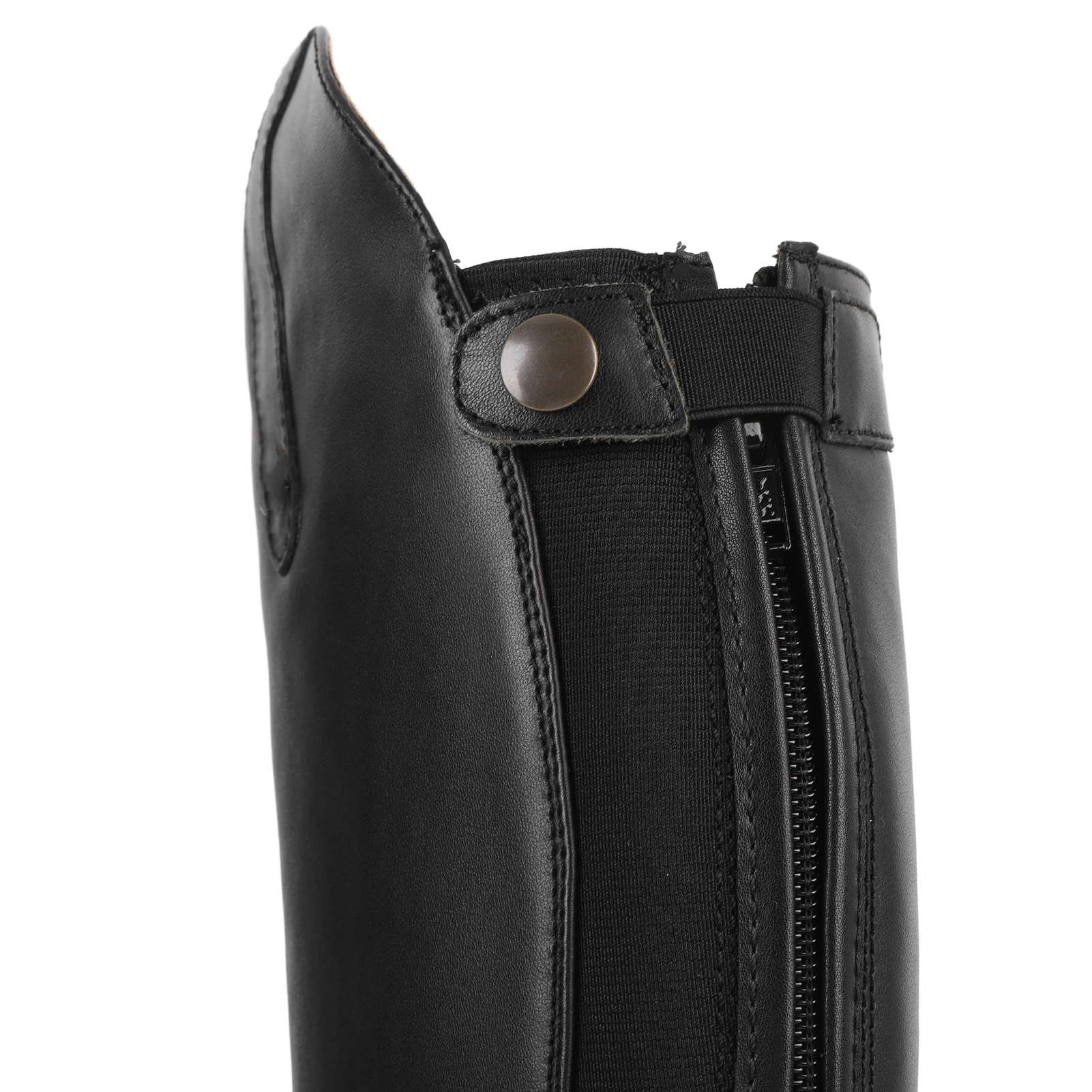 أحذية عالية للركبة، أحذية ركوب طويلة للجنسين لتدريب الفروسية، للاستخدام اليومي مع سحاب خلفي من الجلد EVA #5