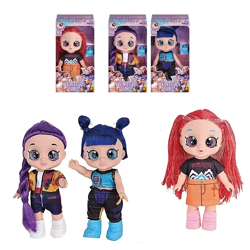 

Кукла-игрушка KPOP Demon Hunters с 5D-глазами и музыкальной функцией, виниловая фигурка в дизайне тигра, идеальный подарок для детей на день рождения и праздники