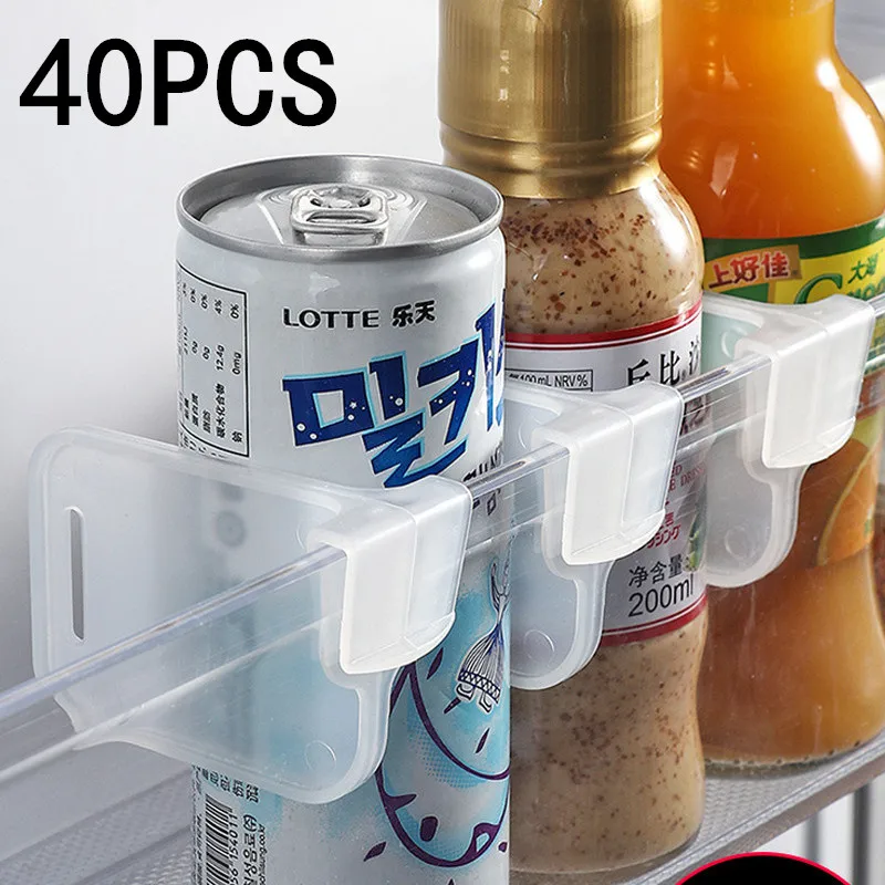 1/5/10/20/40PCS Kitchen Refrigerator Organizer Shelf Storage Dividers For Eggs Bottles and Other Items Organizer Kitchen Fridge