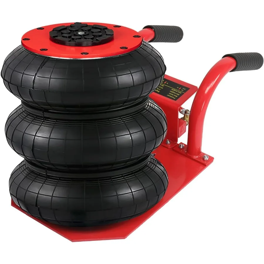 

3-тонный пневматический домкрат с подушкой безопасности 6600 фунтов для ремонта автомобилей и подъемников аварийных транспортных средств Быстрый подъем за 35 секунд до 15,75 I