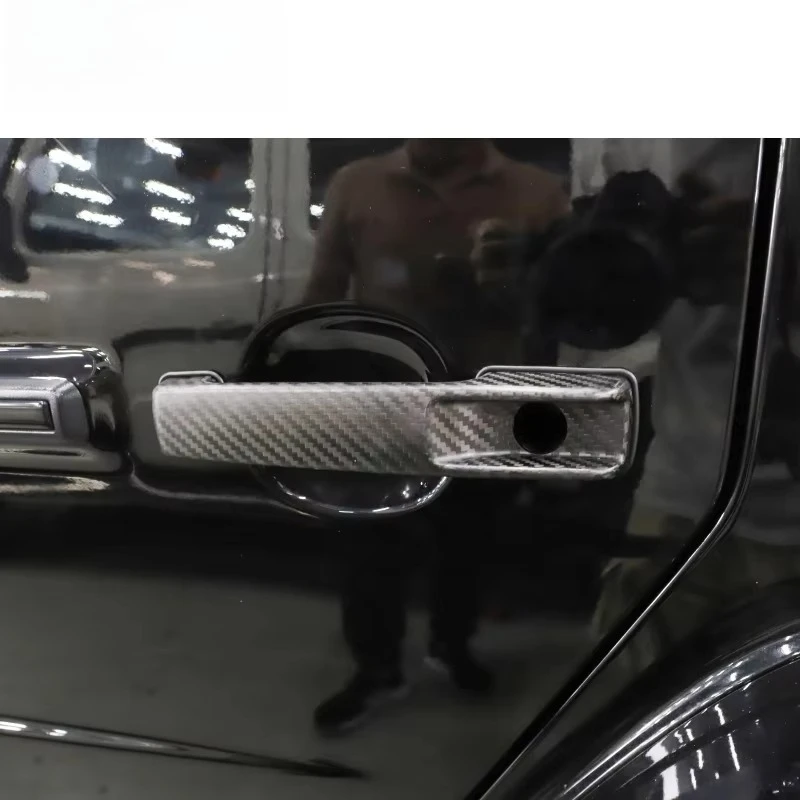 W464 Replacement Door Handle for G Class W463A 2019-2023 Year DRY Carbon Fiber Door Handle 5 Pieces Replace Handle for G Class view 4