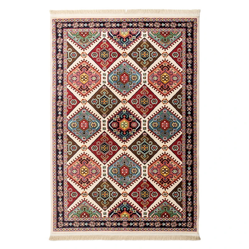 Imported American retro living room coffee table carpet modern geometric Persian pattern bedroom floor mat