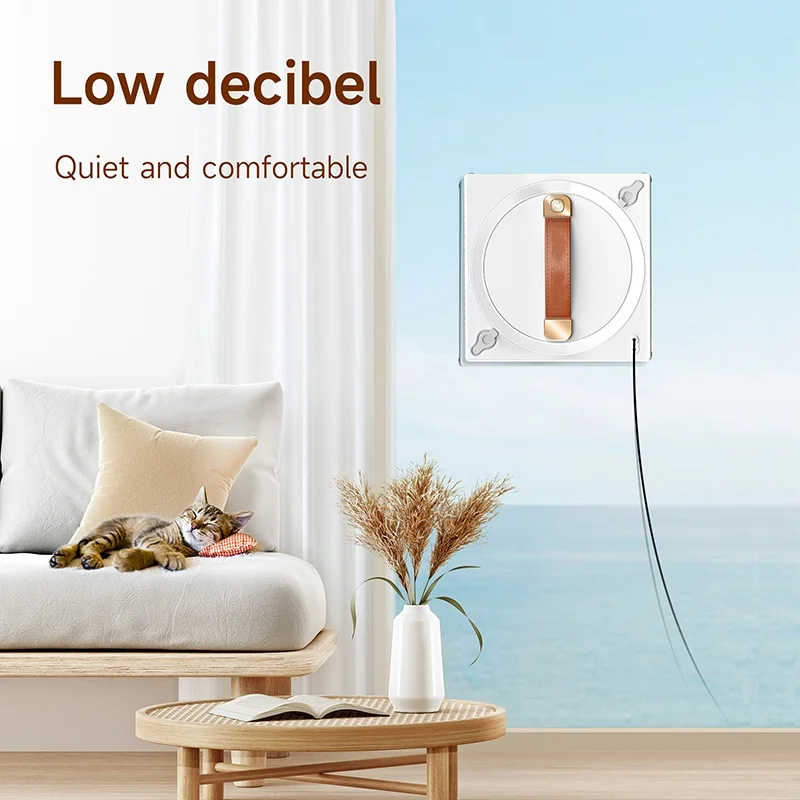 Customized High-Rise Residential Building Suitable Electric Glass Vacuum Wiper Window Cleaning Robot for Application