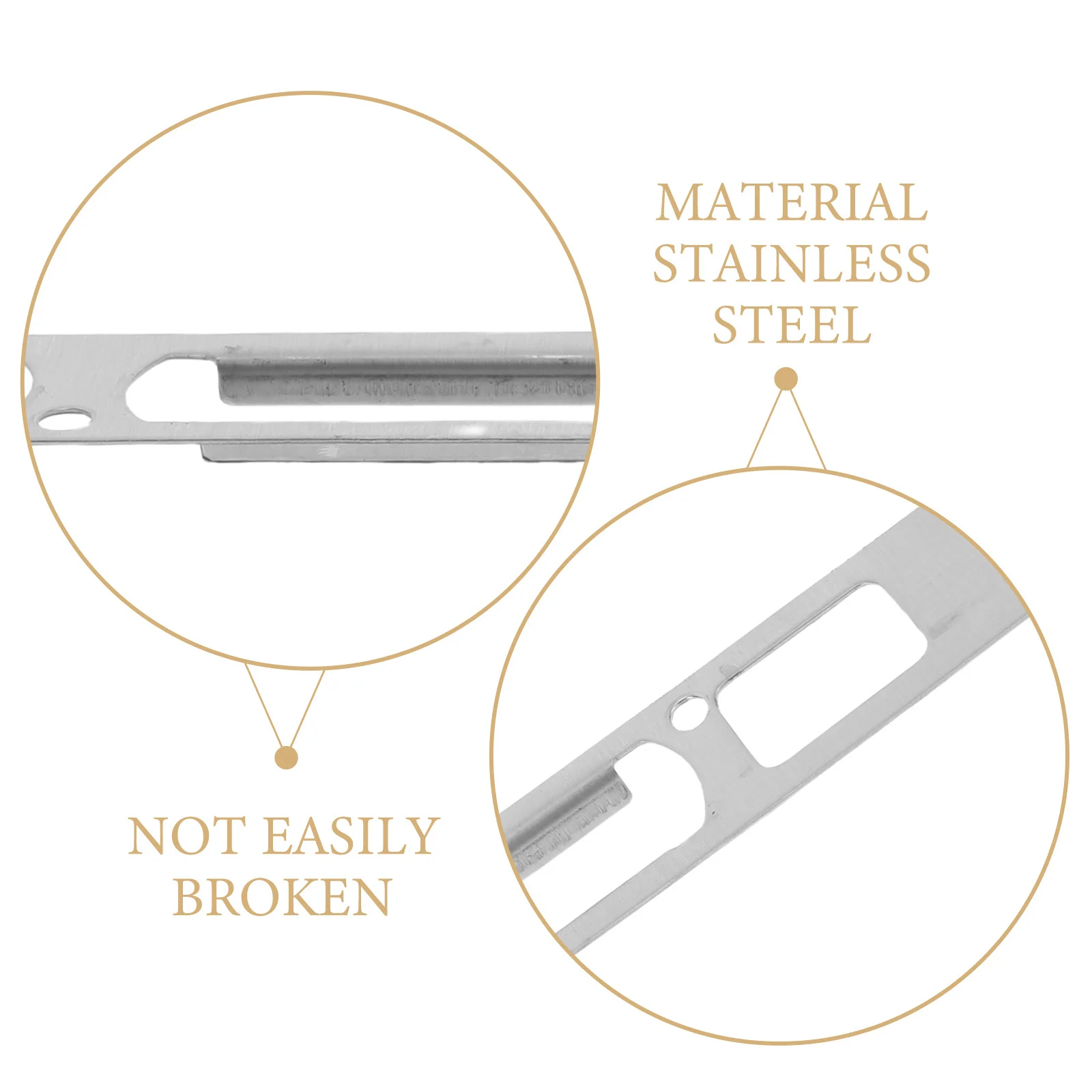 3 قطعة قفل الباب المضاد للسرقة لوحات الجسم الفولاذ المقاوم للصدأ الأمن سترايك لوحات للأبواب الخارجية الثقيلة مزلاج الباب الحرس