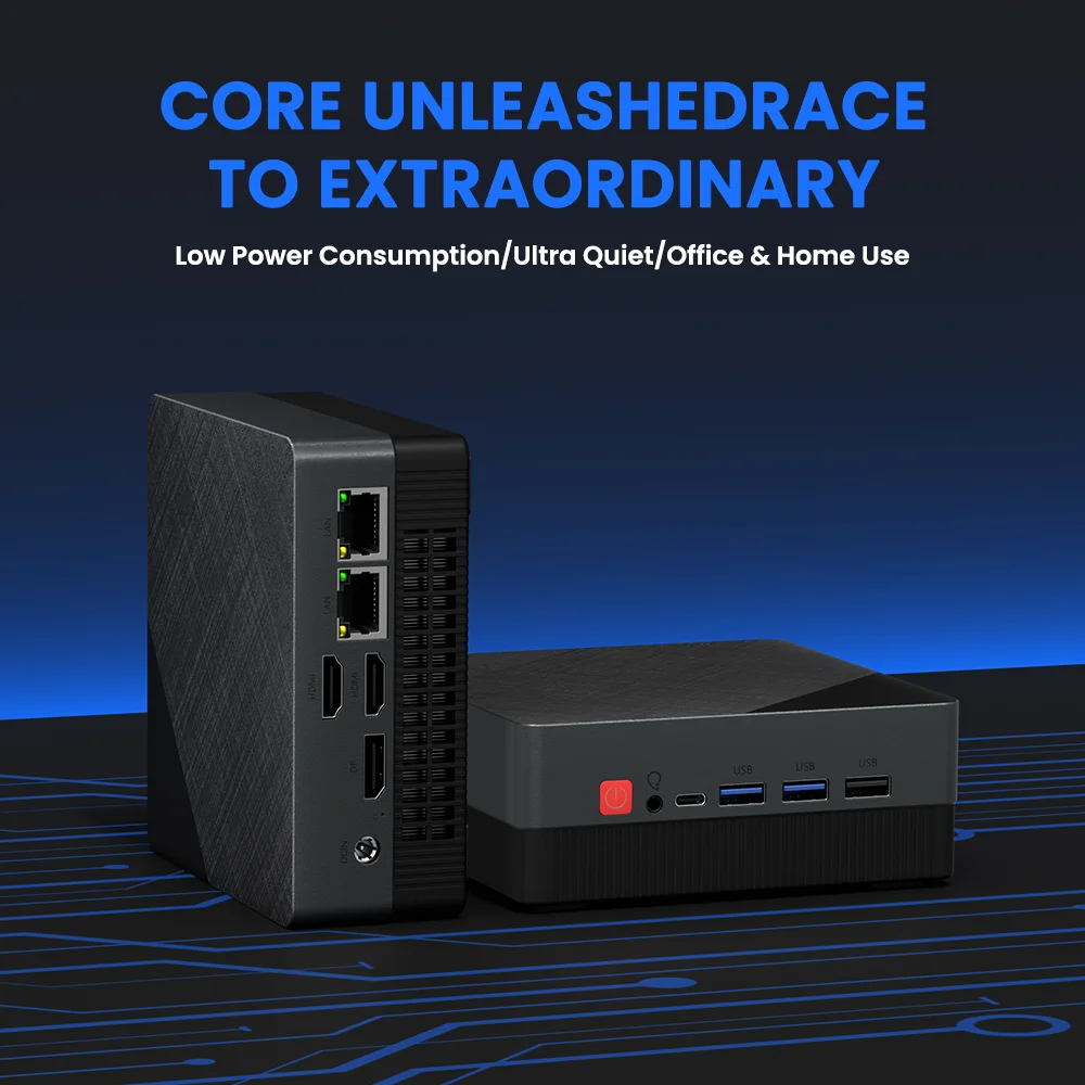 ZXIPC كمبيوتر صغير AMD Ryzen 5 6600U 16GB LPDDR5 M.2 SSD سطح المكتب DP/HDMI*2/TYPE-C/WiFi 6/USB 3.2/الألعاب/المكتب/شاشة رباعية الشاشة