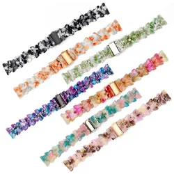 Resin Band for Galaxy Watch 7/6/ 5/ FE Wristband Bracelet 20mm Watchband for Samsung Watch 4/ Active 2 Strap Korea Fashion Style