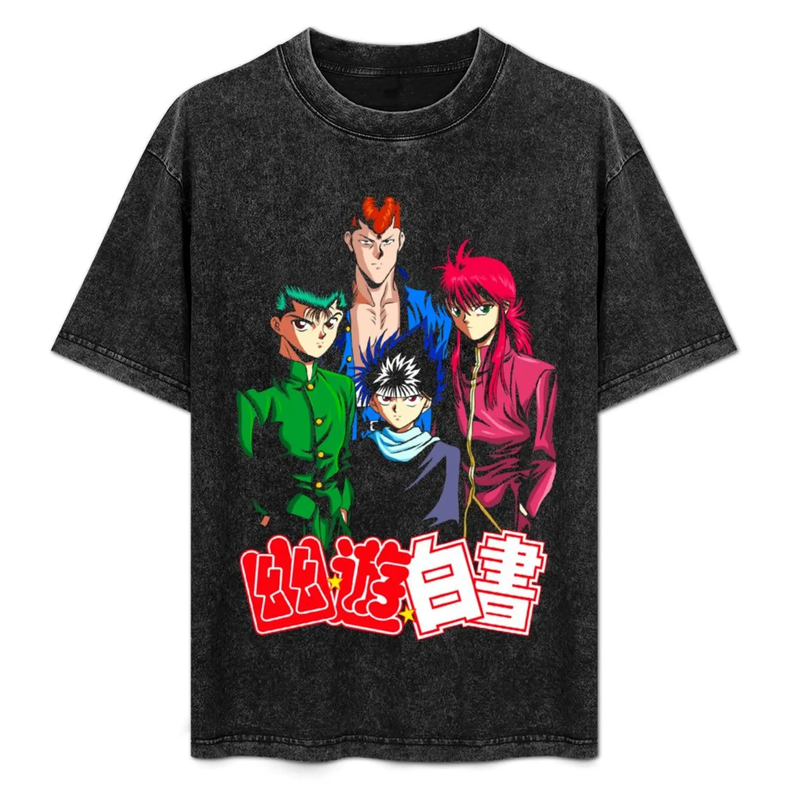 Yuyuhakusho Squad T-Shirt Street Art Print Tee Shirt