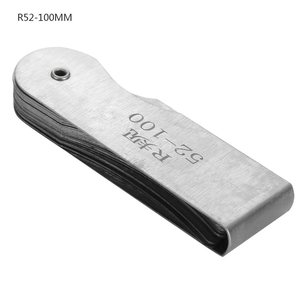 Radius Gauge, Stainless Steel Radius Fillet Gauge External Internal Concave Convex Measuring Tool - Image 2