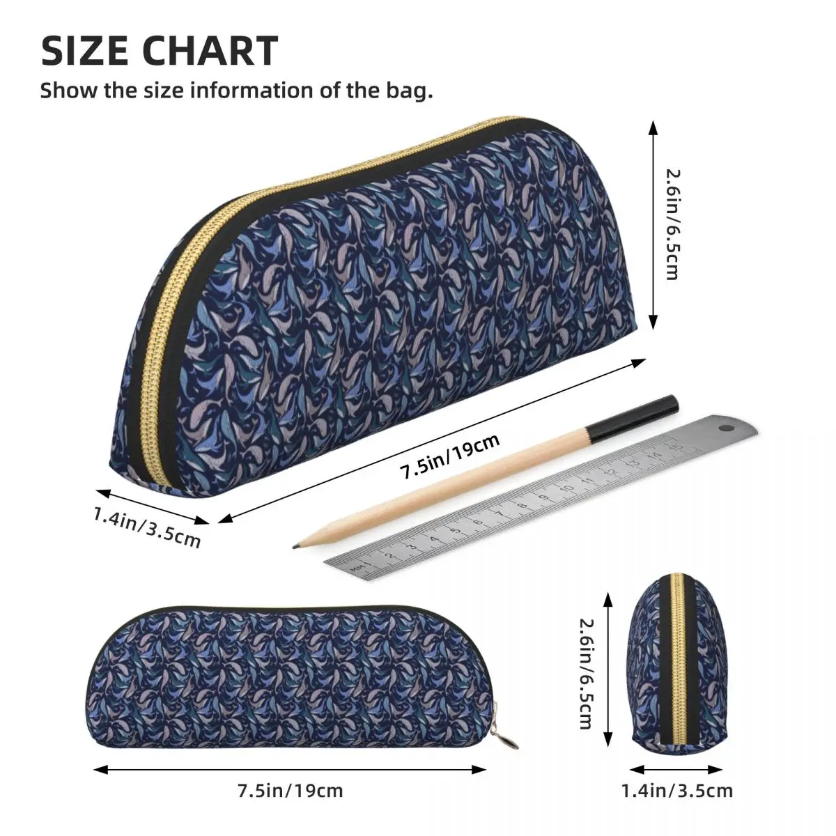 مدرسة الحيتان مقلمة حامل قلم تخزين لوازم القرطاسية سعة كبيرة صندوق القلم حقيبة أقلام رصاص لهدايا الطلاب