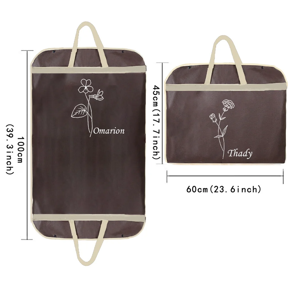 Personalized Customized Clothes Protective Sleeve with Zipper, Fully Enclosed, Easy To Travel and Carry, Dust-proof and Foldable
